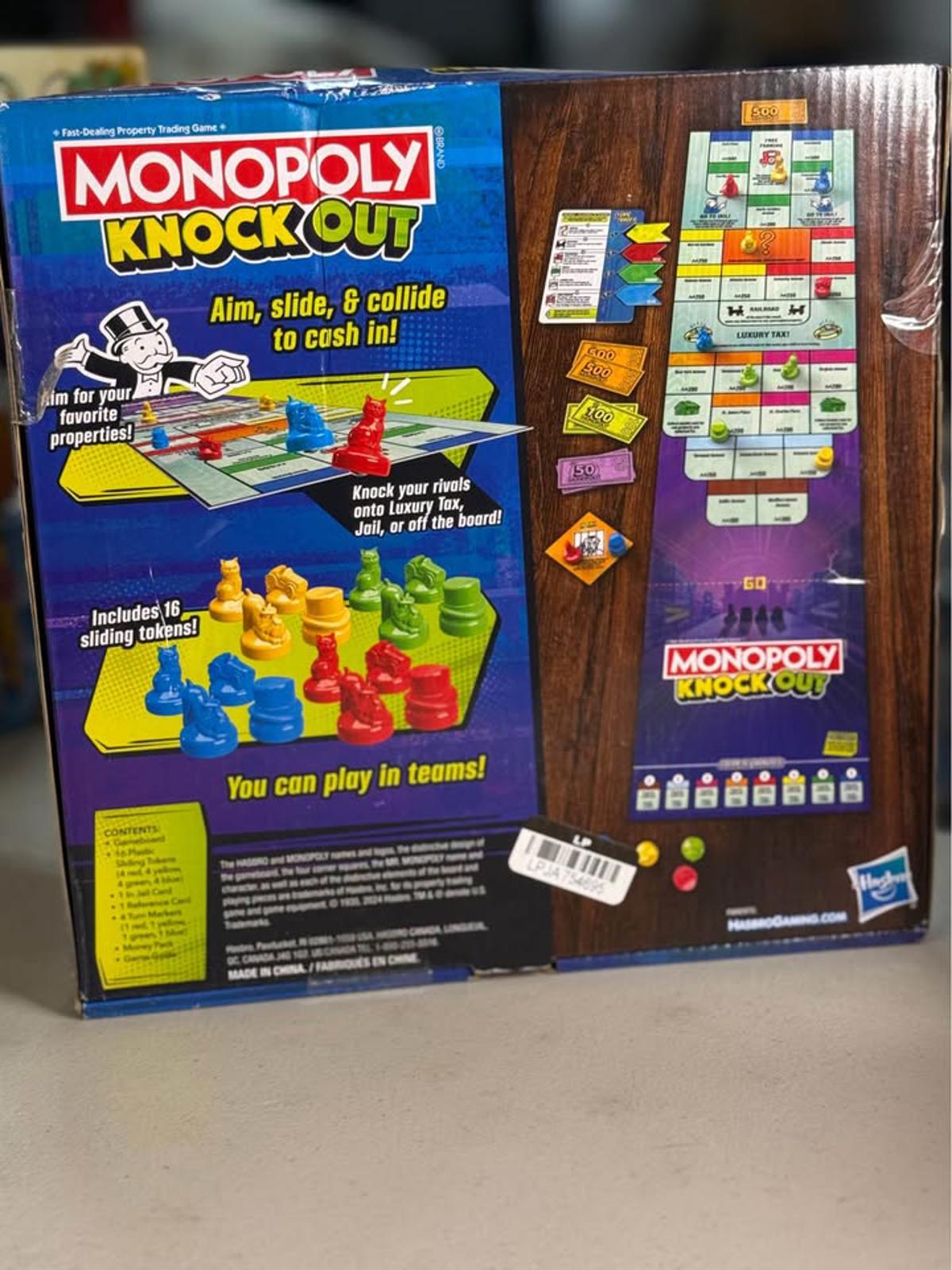 Monopoly Knock Out Board Game Hasbro