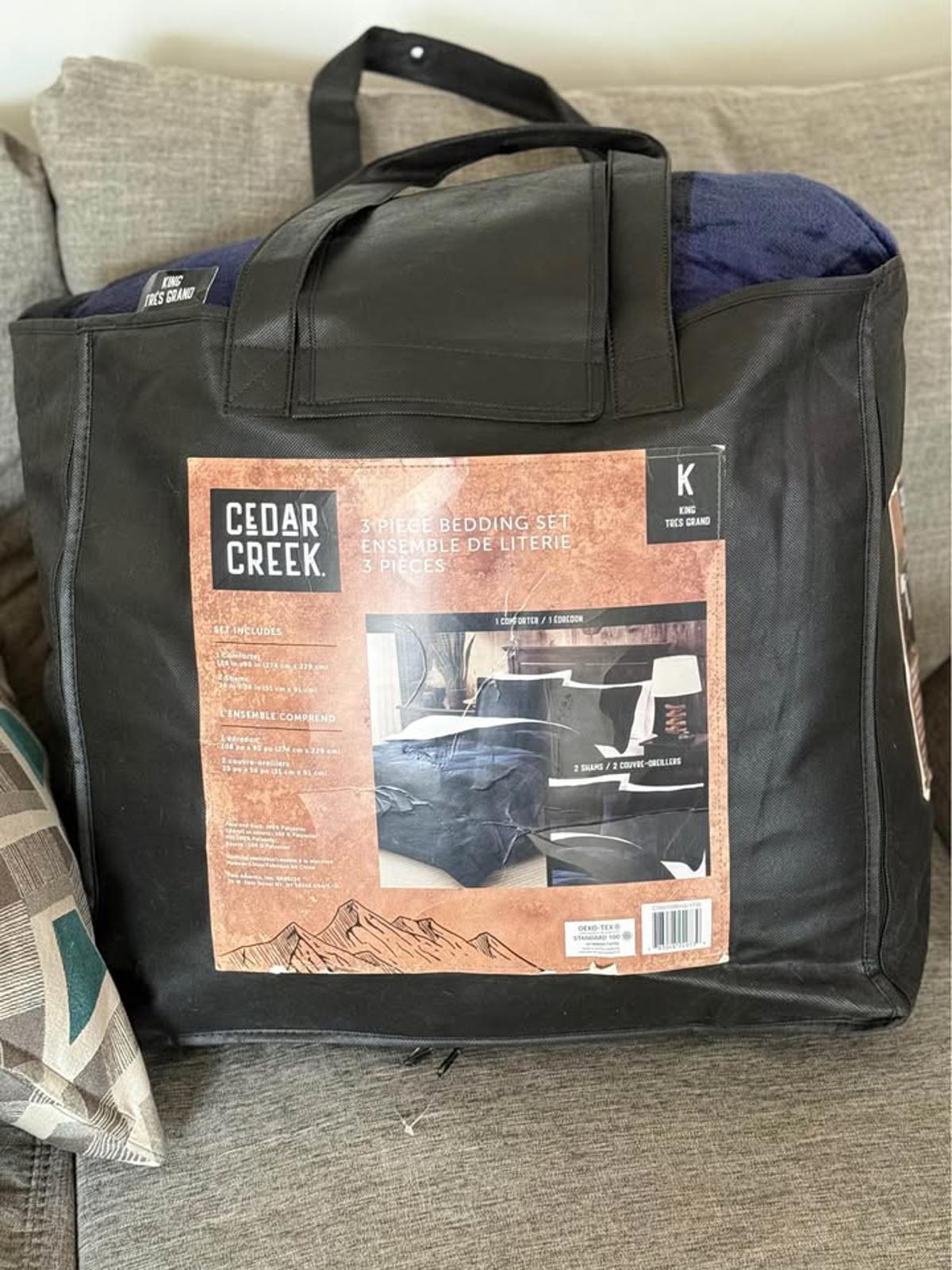 Cedar Creek King 3 Piece Bedding Set