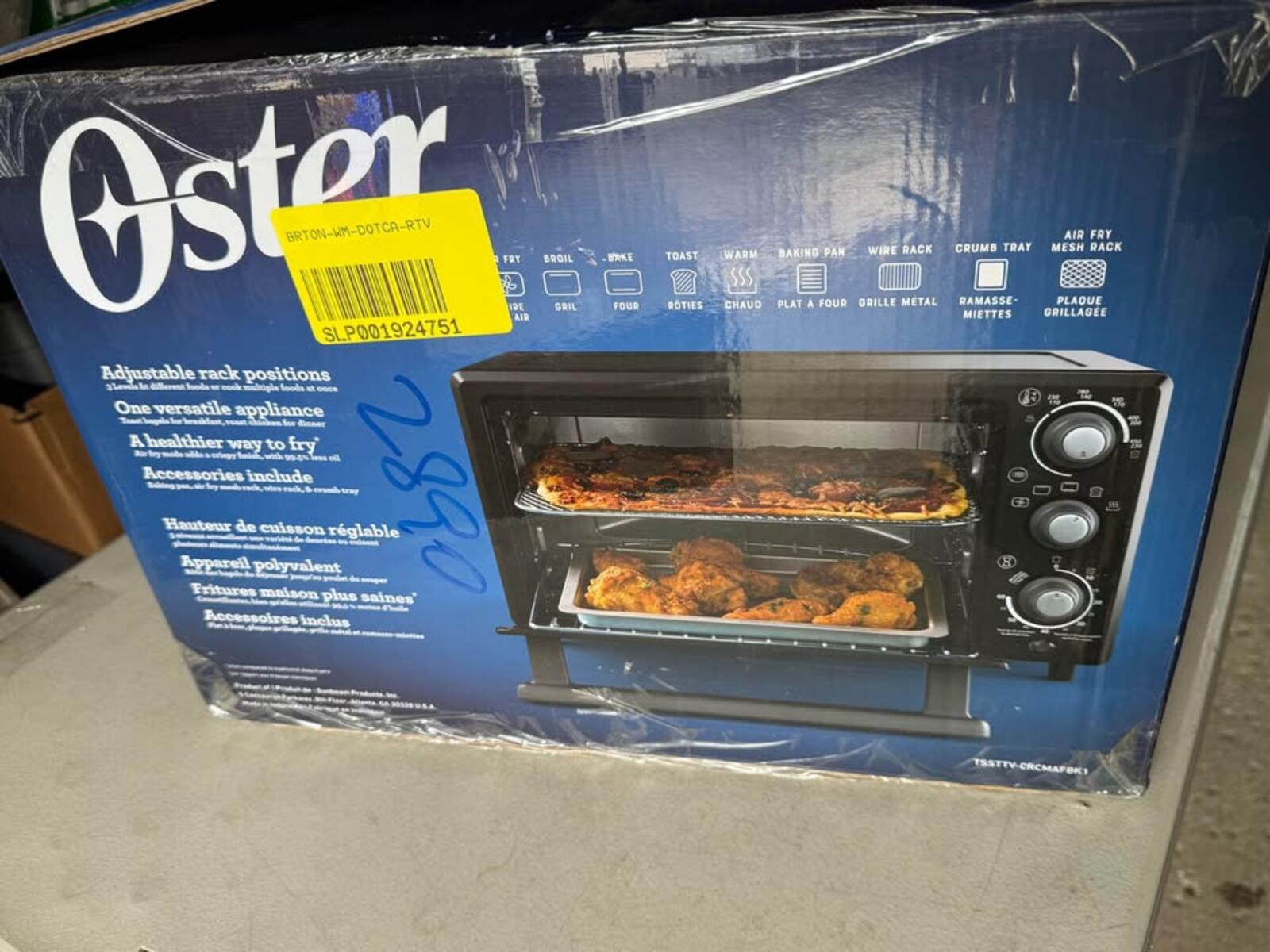 Oster Compact Air Fryer Oven 17L, 5 Cooking Functions