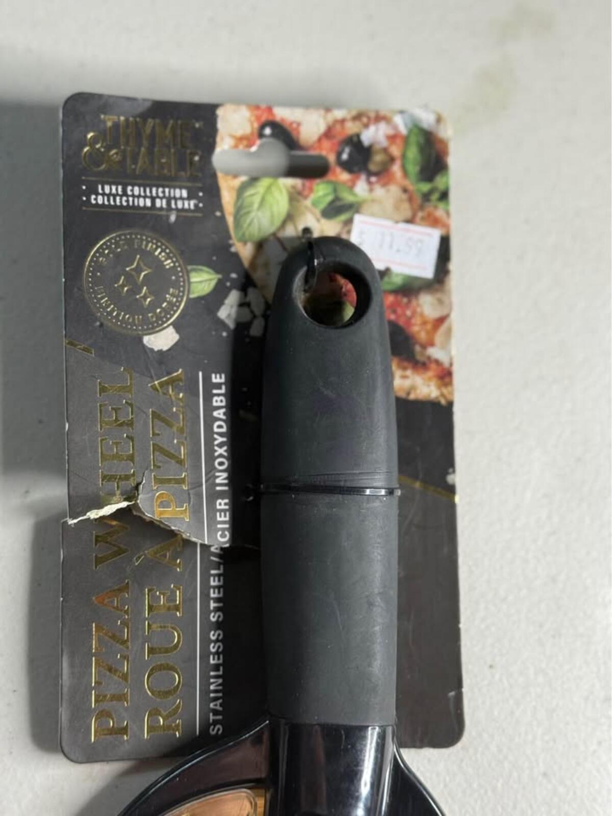 THYME & TABLE Stainless Steel Pizza Wheel new in package