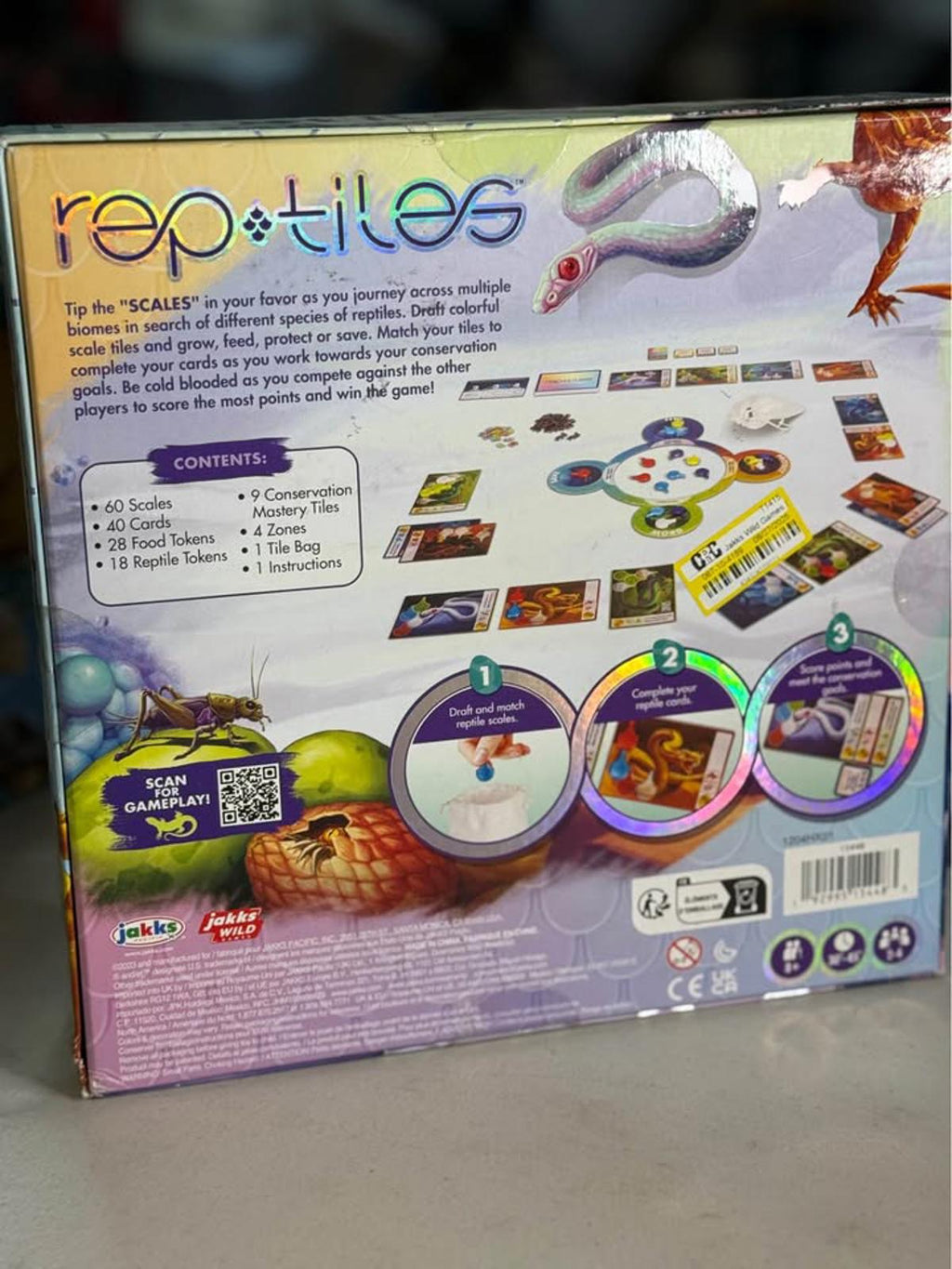 New RepTiles Board Game Jakks Wild Games Sealed