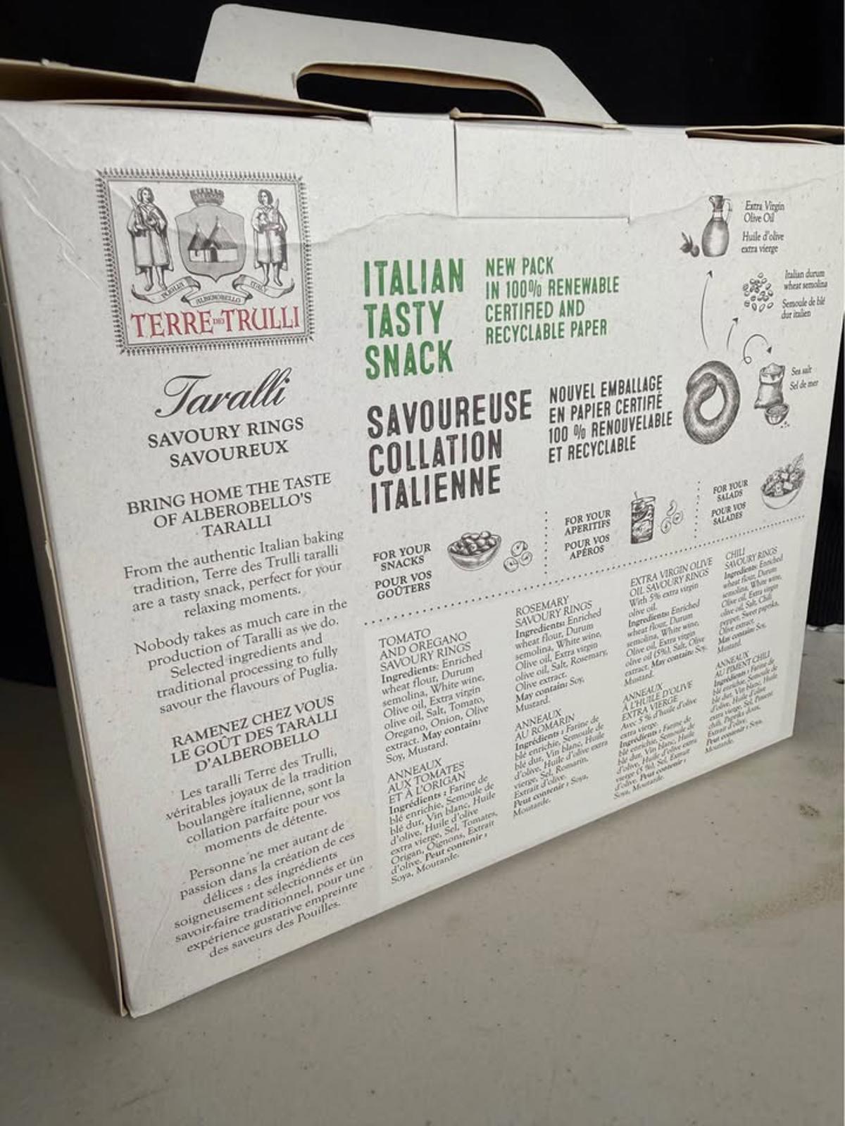 Terre dei Trulli Taralli Savoury Rings 1kg Multipack