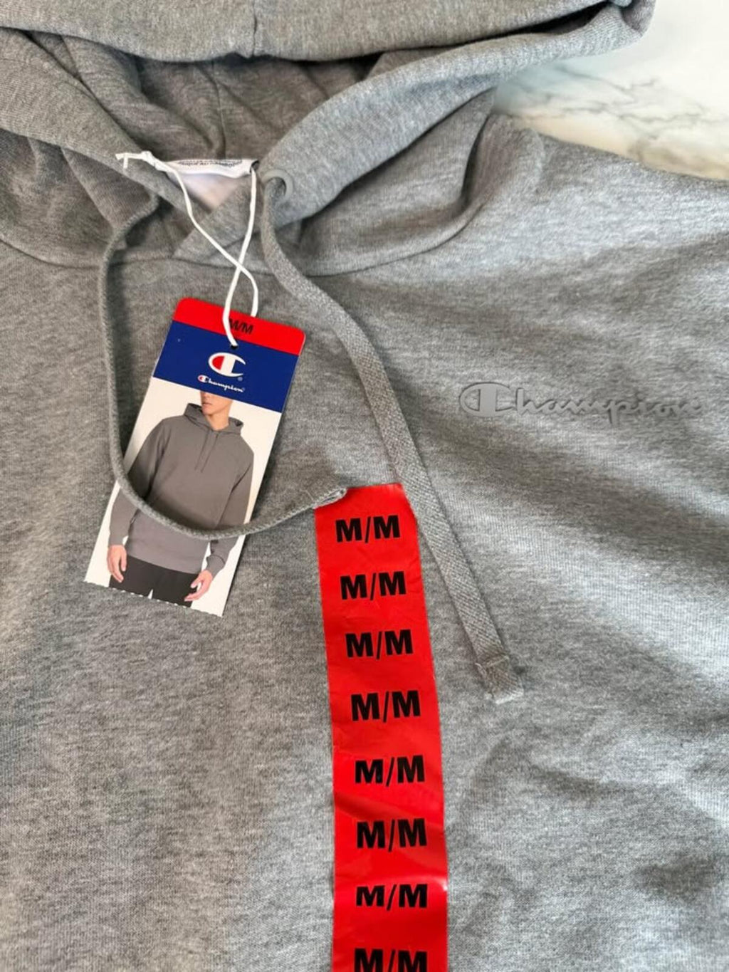 Champion Gray Hoodie Size Medium