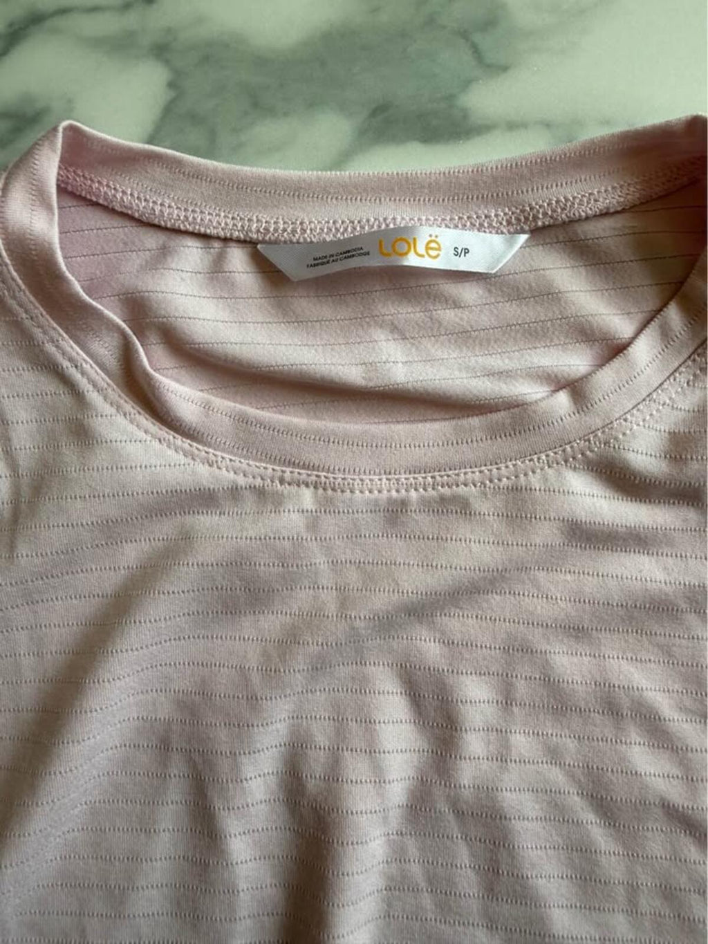Lole Pink Ruched Activewear Top S/P