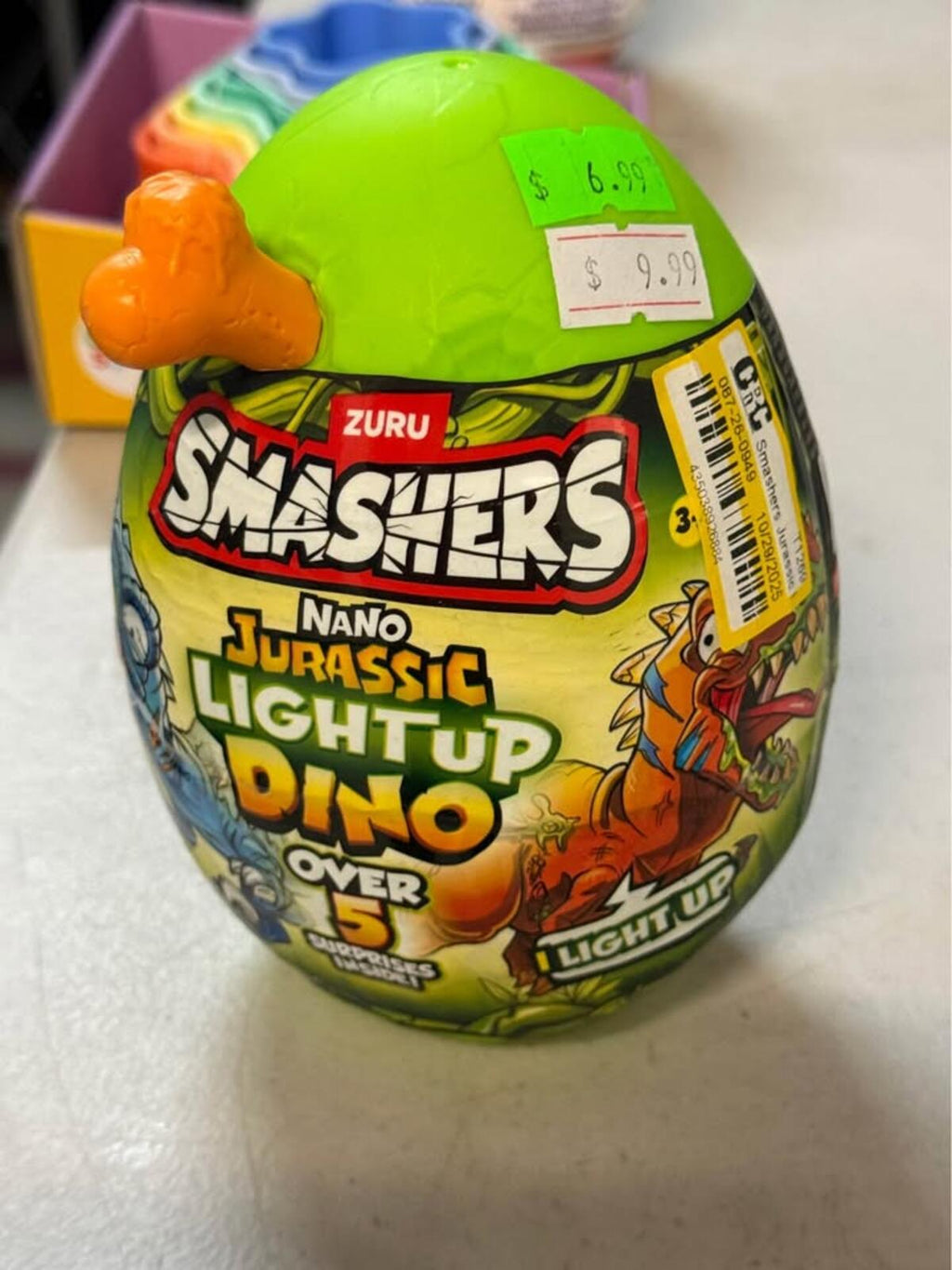 Zuru Smashers Nano Jurassic Lightup Dino Egg