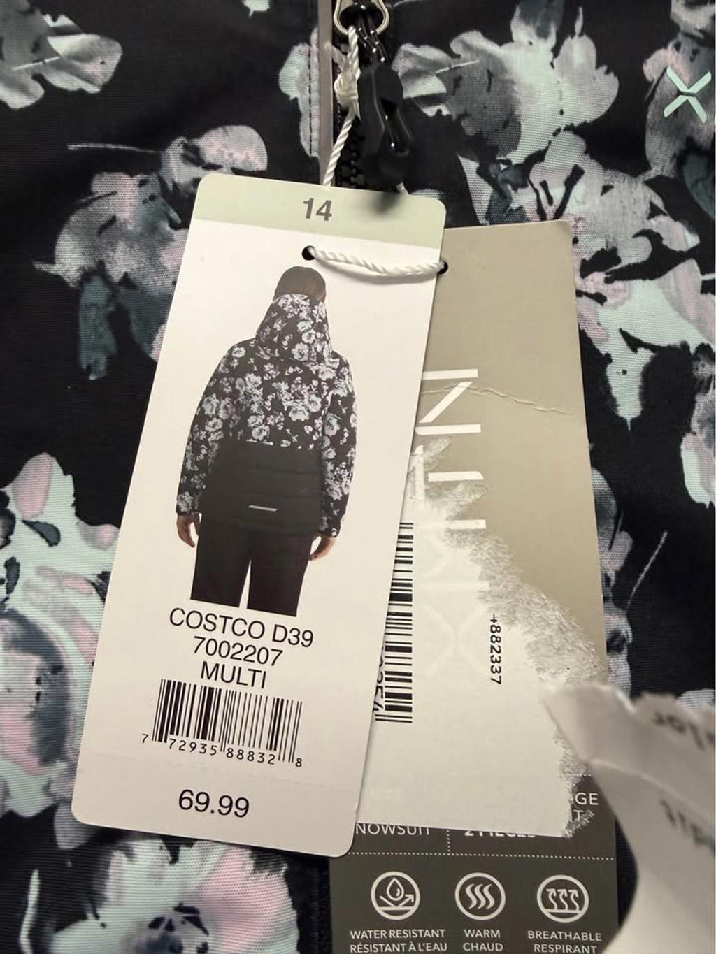 XMTN Floral Snowsuit Winter Jacket Pants Set Size 14