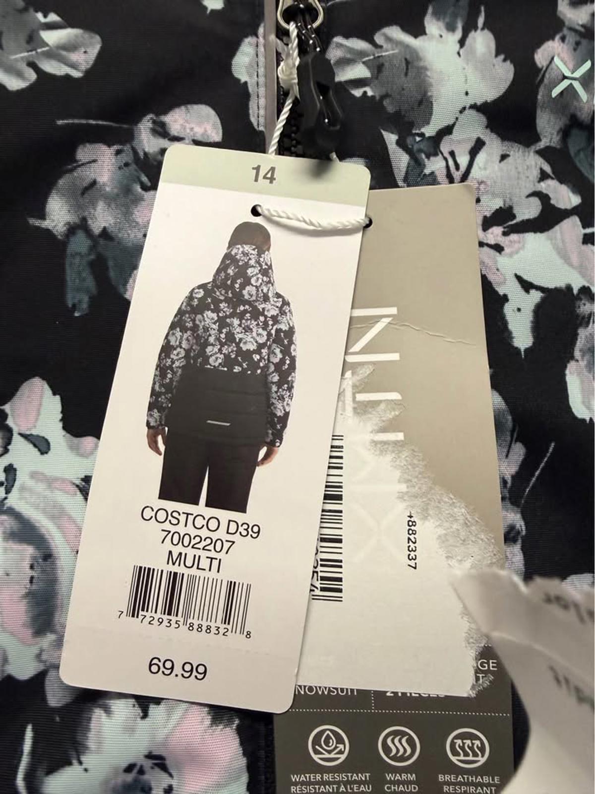 XMTN Floral Snowsuit Winter Jacket Pants Set Size 14