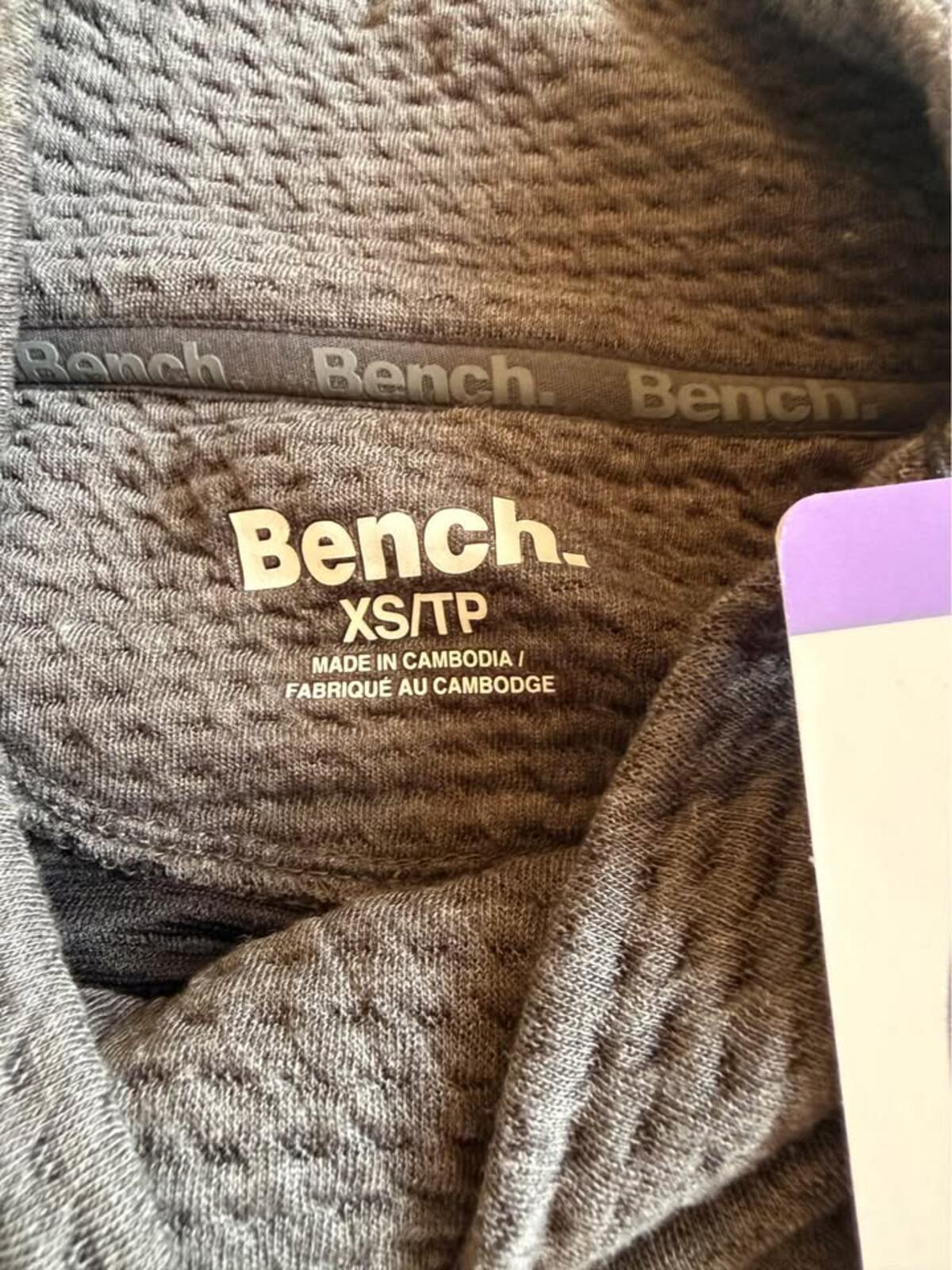 Bench. Waffle Knit High Neck Top XS/TP