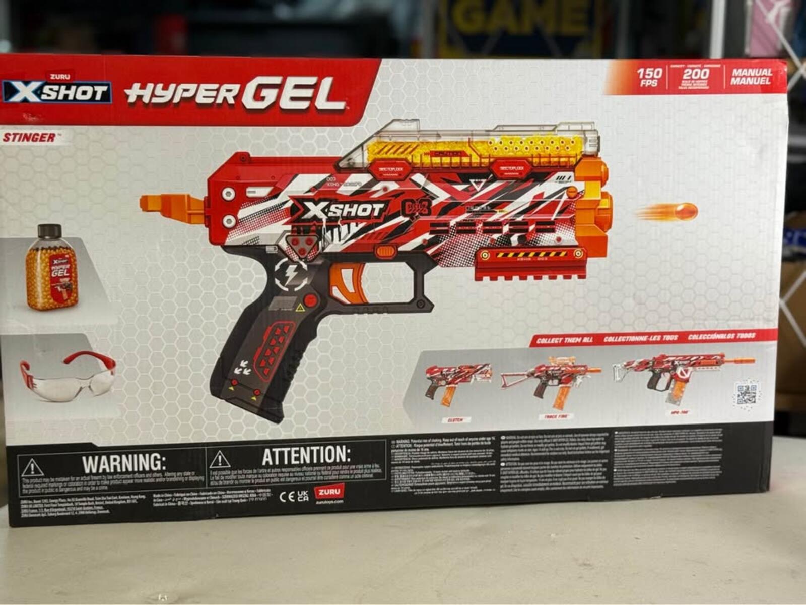New ZURU X-Shot Hyper Gel 2-Stinger Blaster Set gel blasters