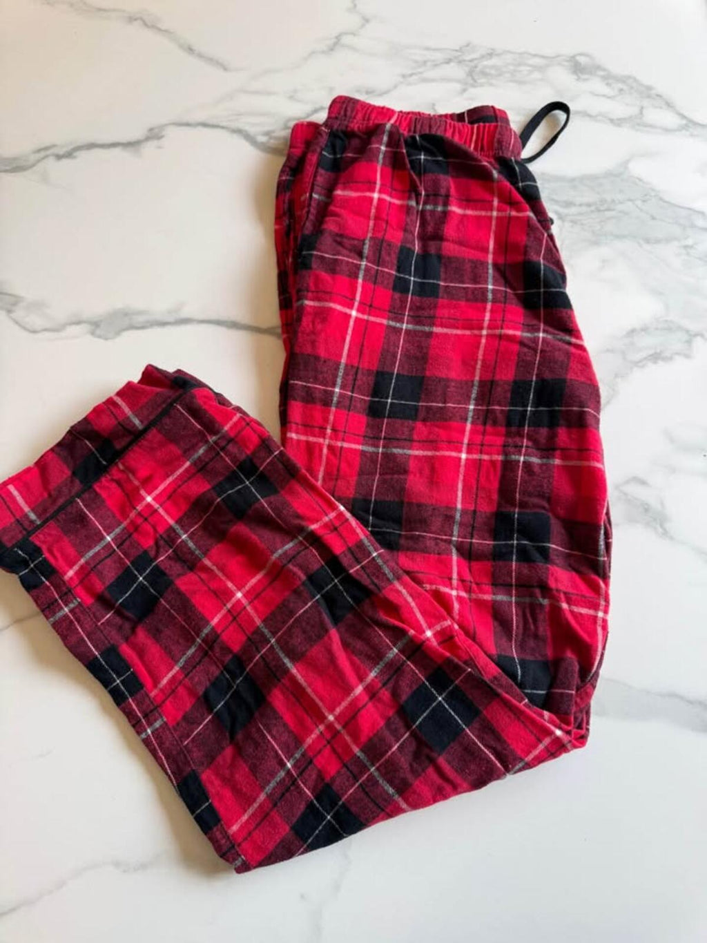 Bed Head Red Black Plaid Flannel Pajama Top S/P