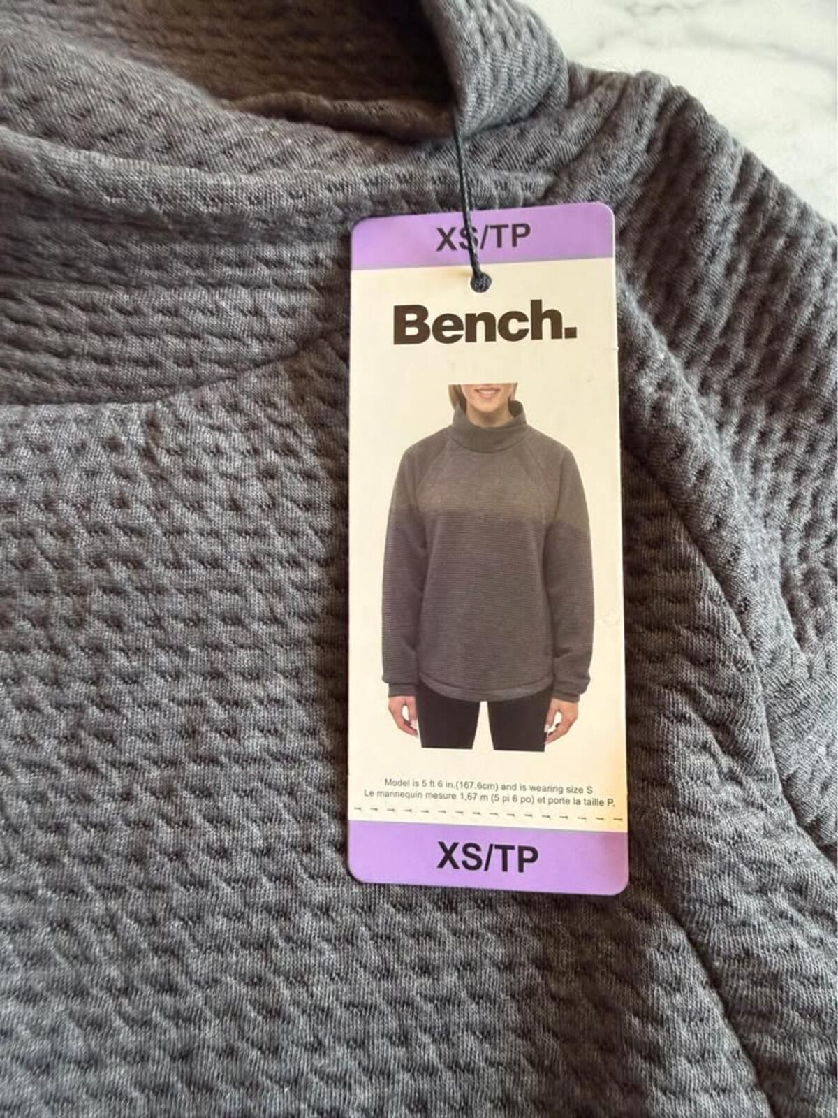 Bench. Waffle Knit High Neck Top XS/TP