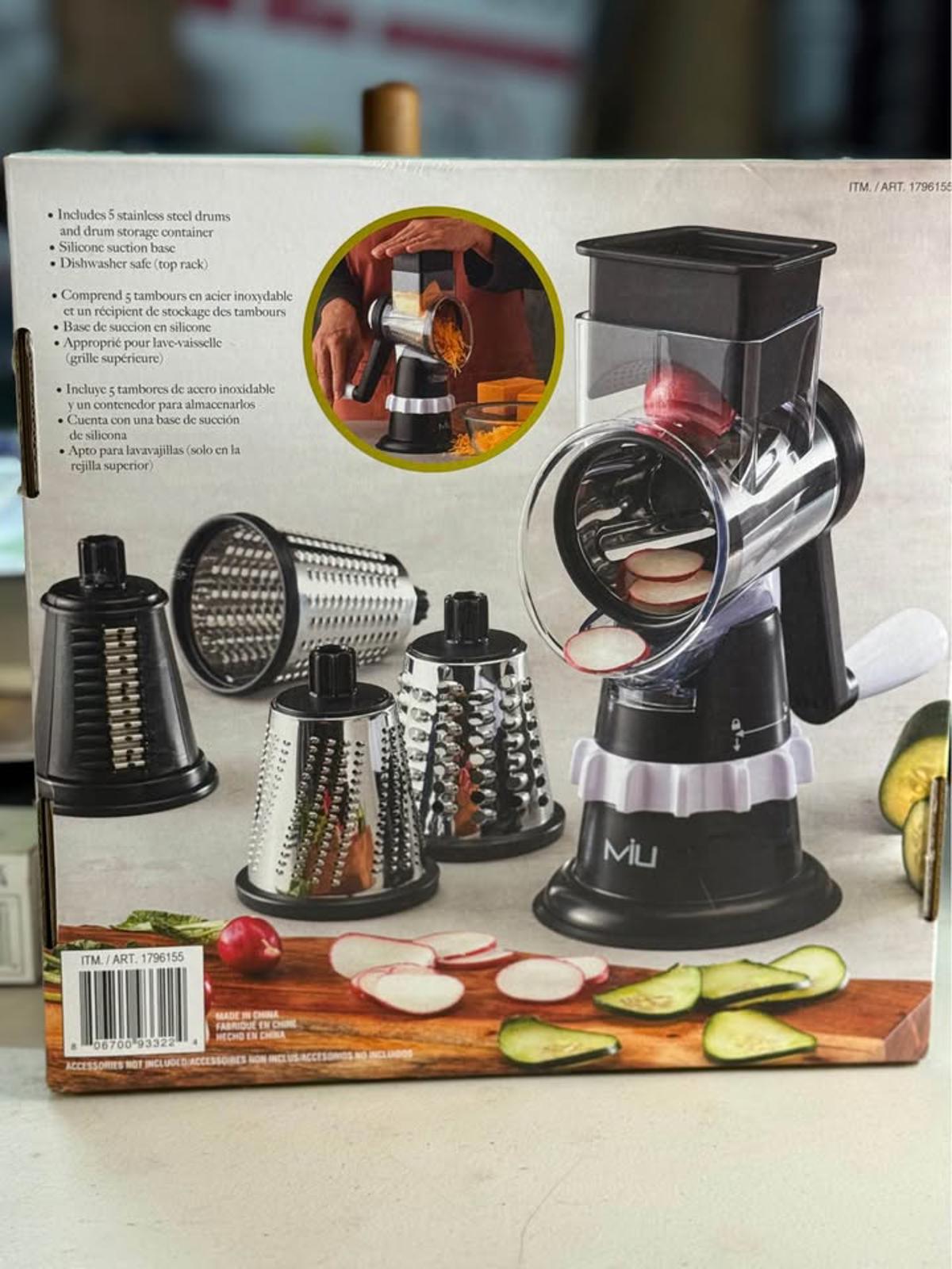 MIU Rotary Food Grater with 5 Drums
