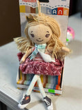 Hopscotch Lane Abby Princess Plush Doll with Crown Rainbow Shoes