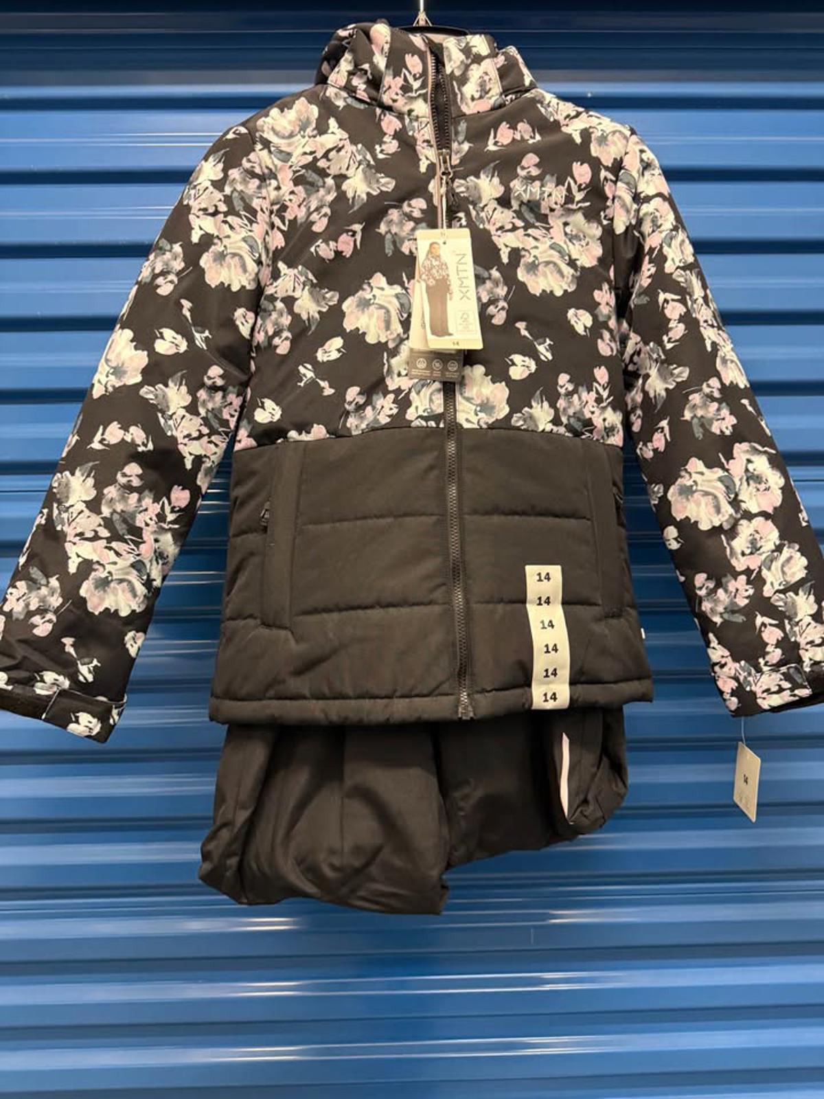 XMTN Floral Snowsuit Winter Jacket Pants Set Size 14