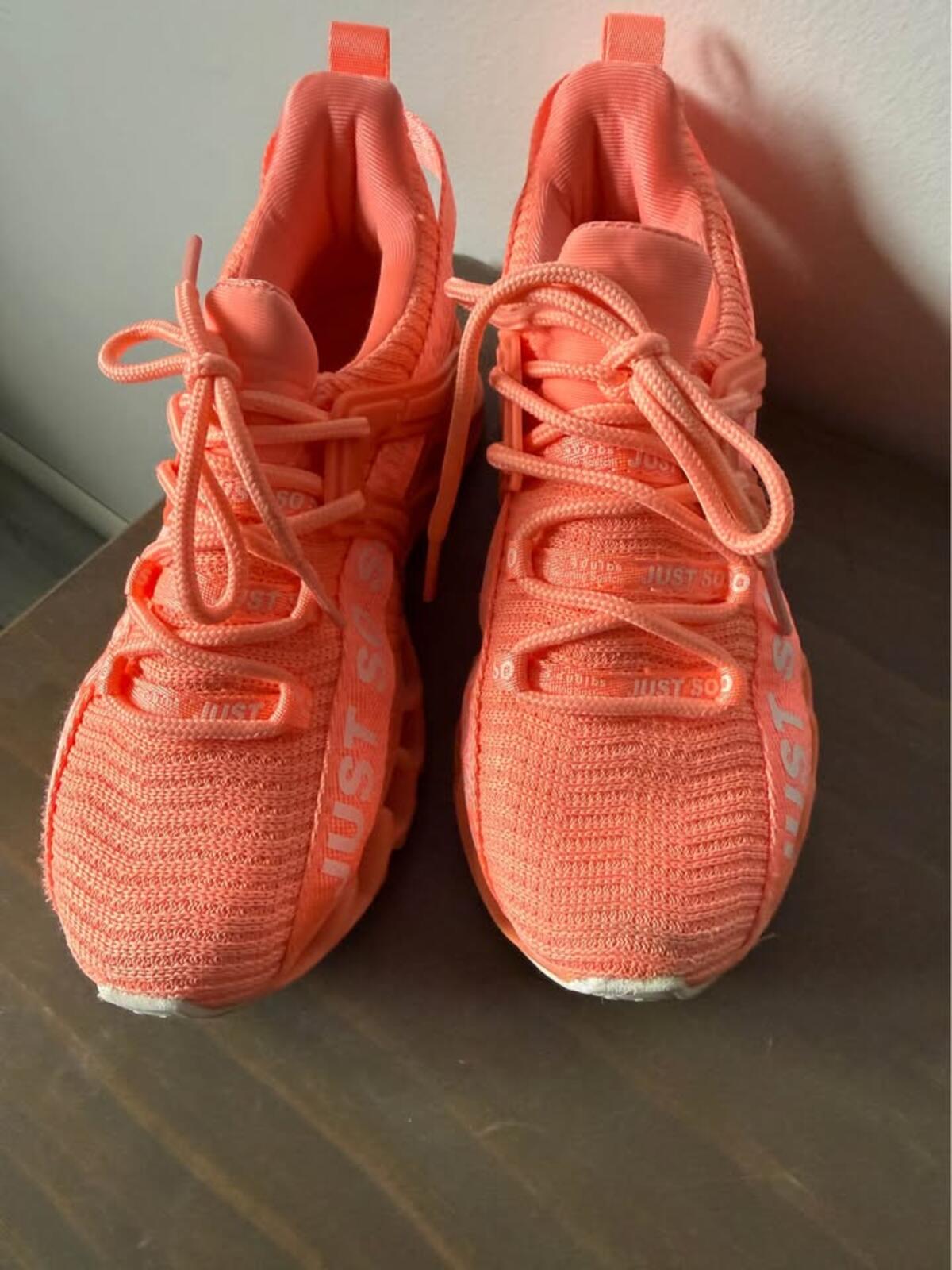 Just So Coral Athletic Shoes- size US13