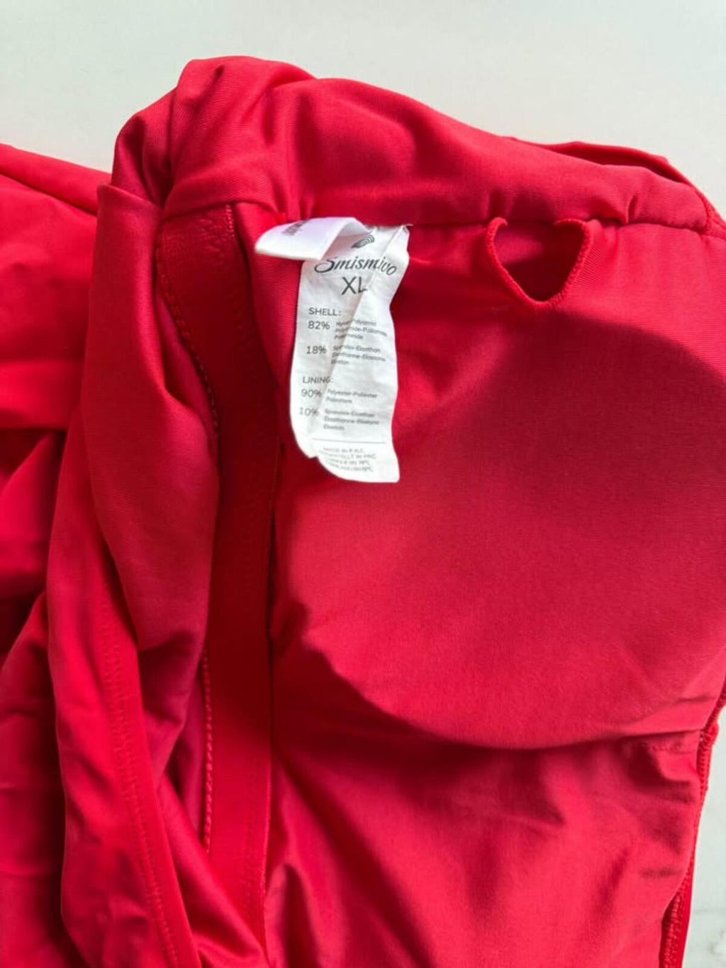 Women’s red bathing suit with tummy control. Size XL