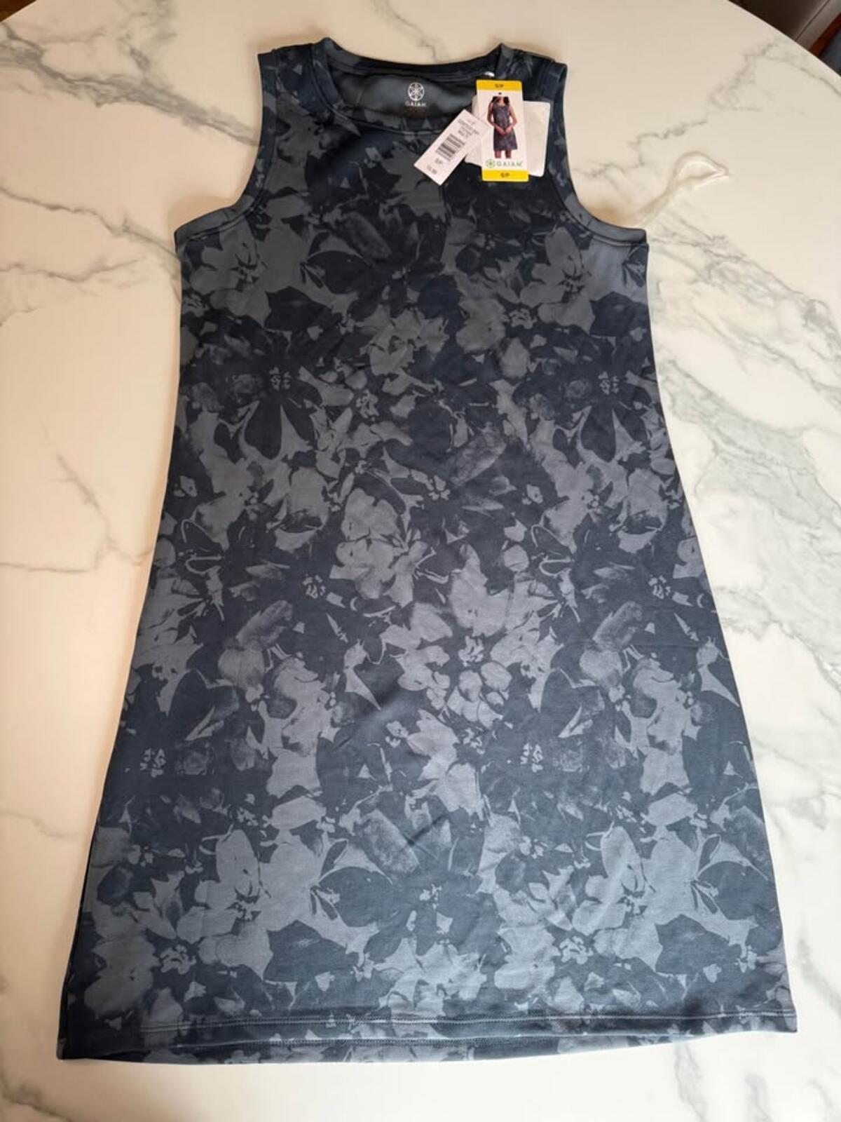 Gaiam NWT Sleeveless Floral Dress S/P