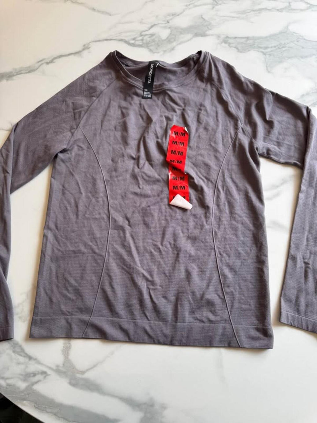 Mondetta Gray Long Sleeve Athletic Top M/M