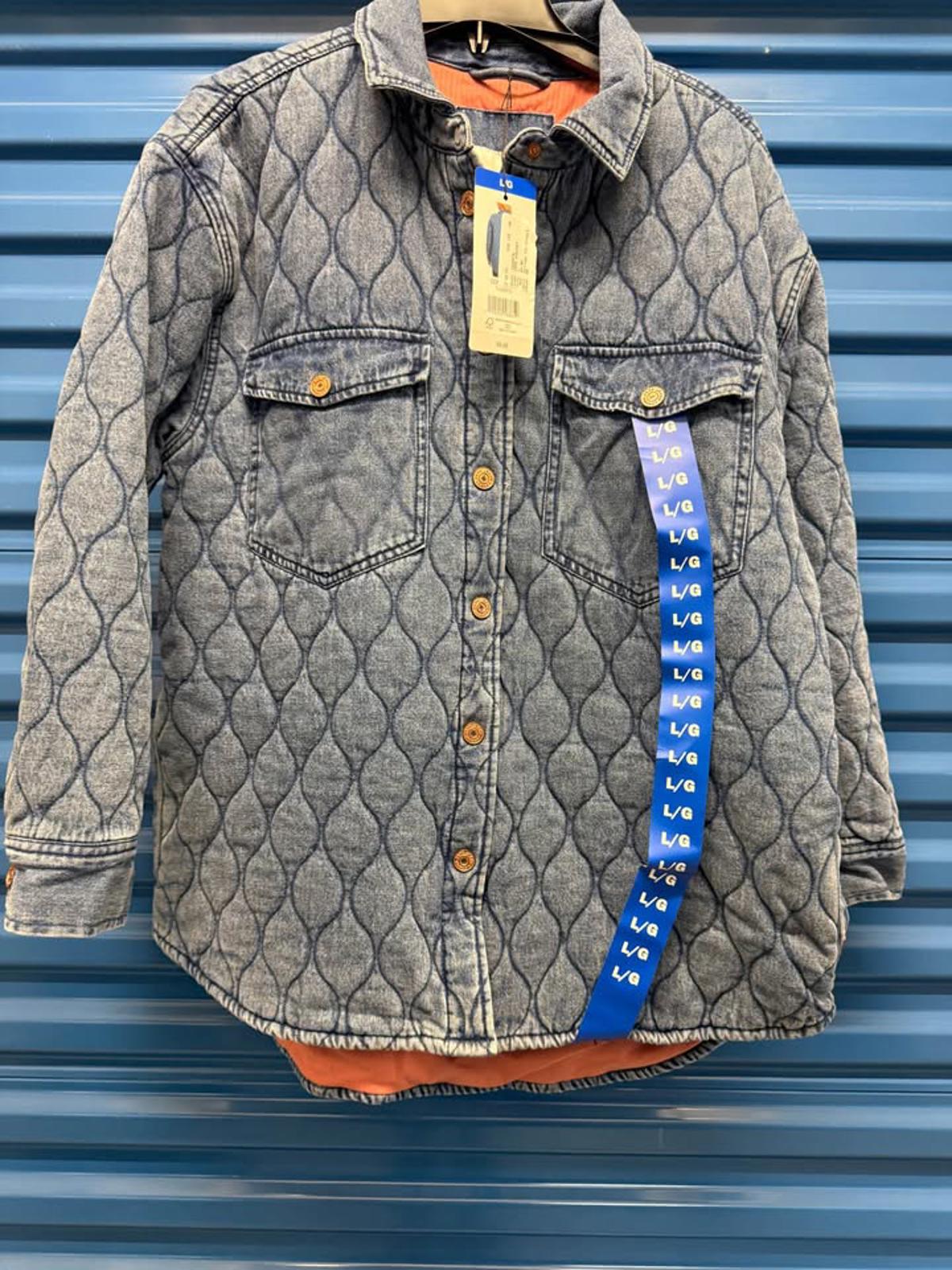 New Quilted Denim Shacket L/G
