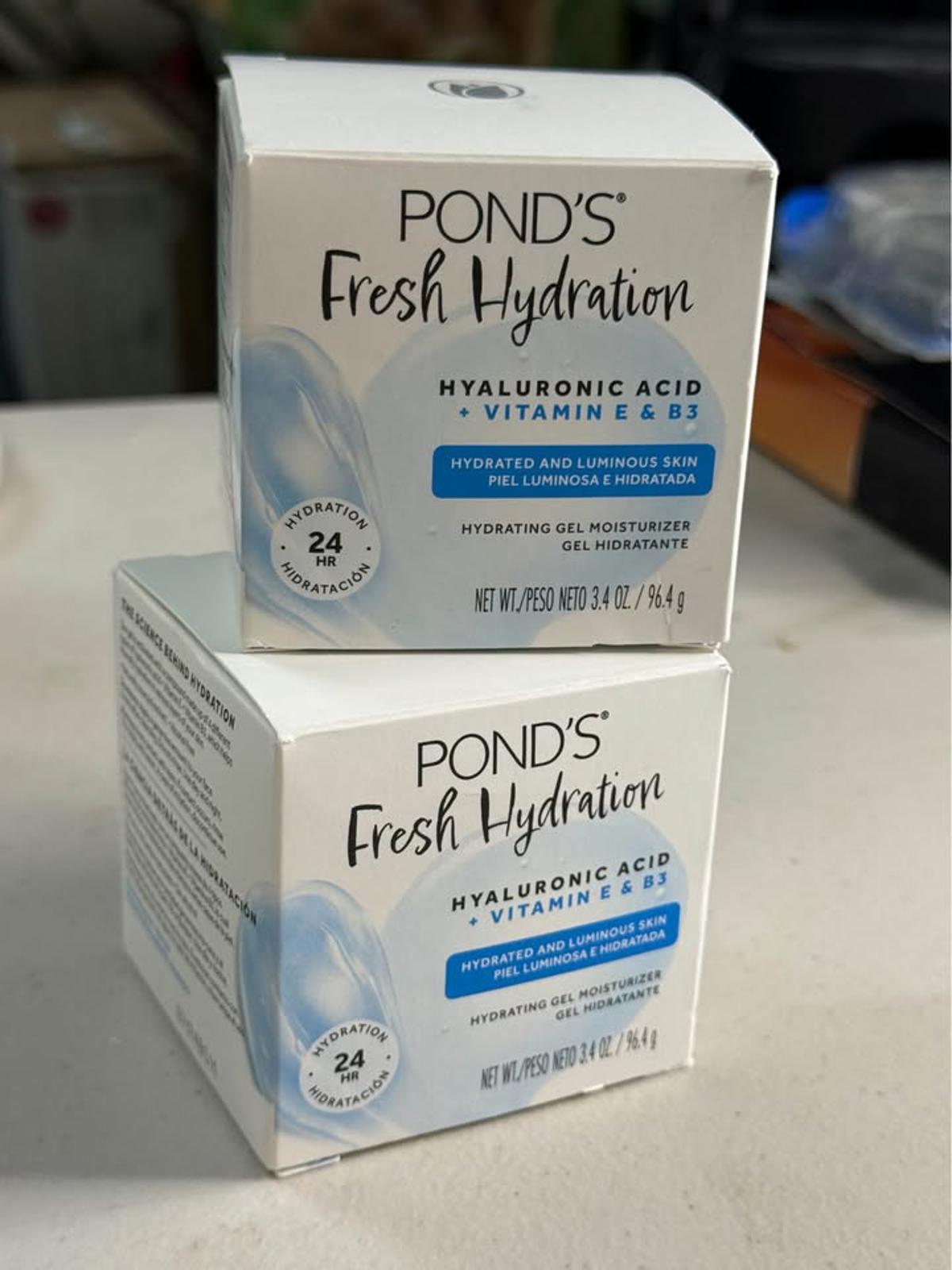 POND'S Fresh Hydration Gel Moisturizer 2-pack Hyaluronic Acid Vitamin E B3