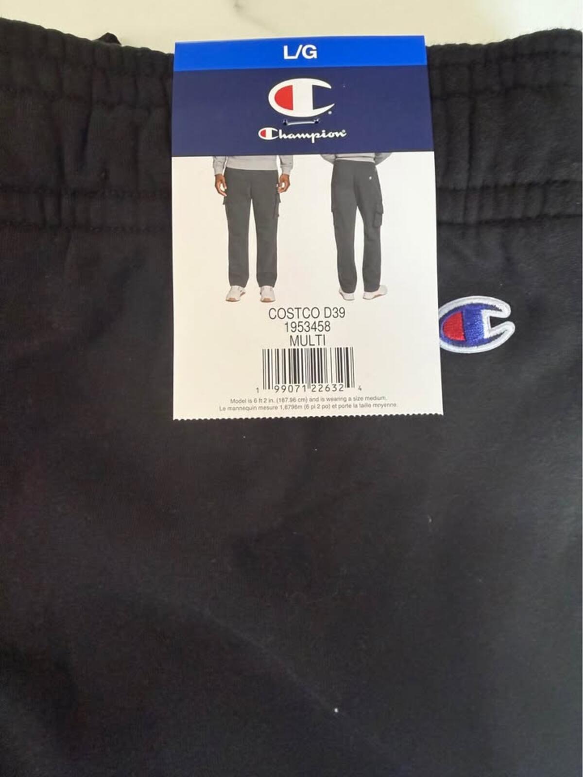 New Champion Black Joggers L/G