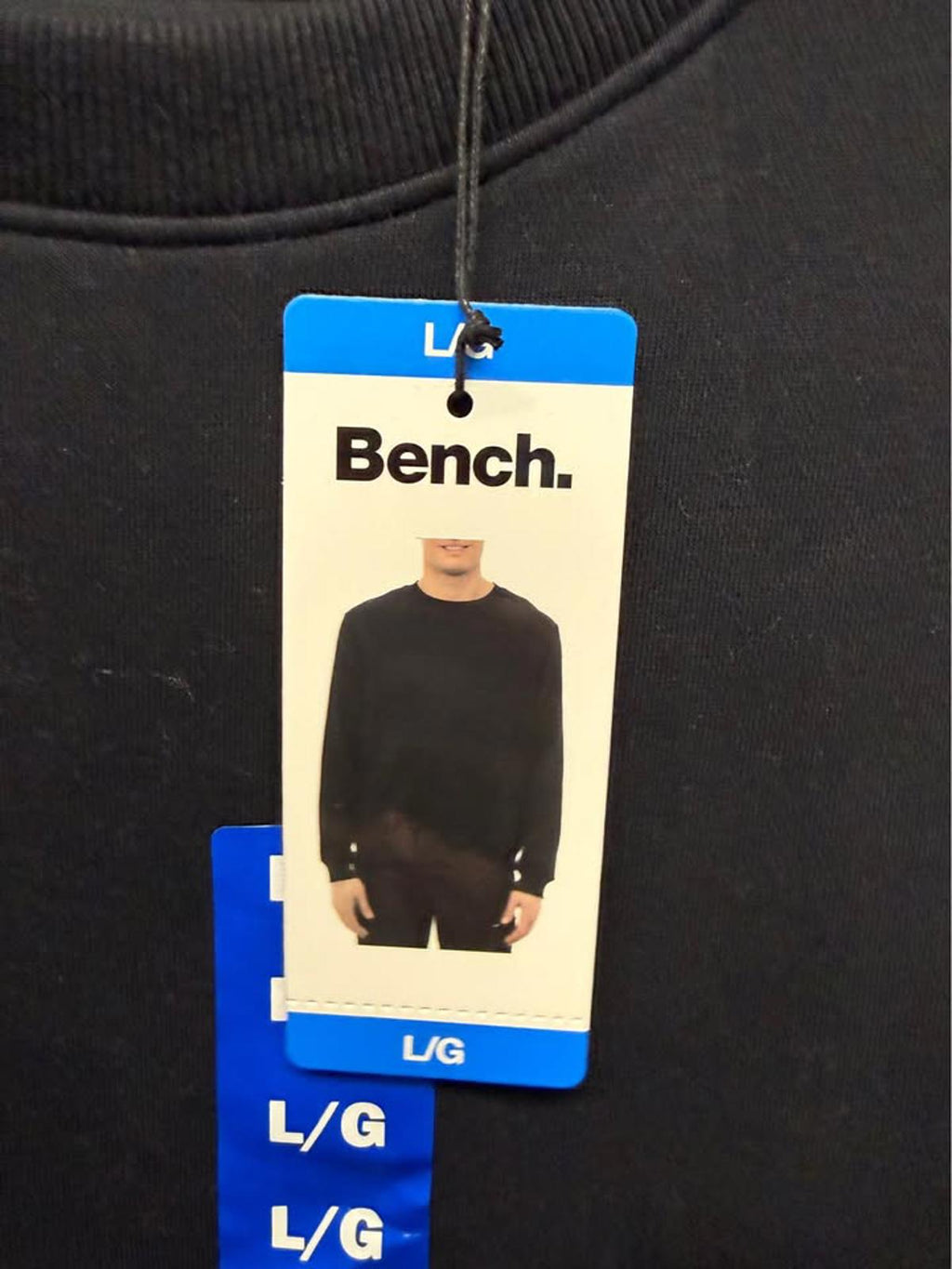 Bench Black Crewneck Sweatshirt Large
