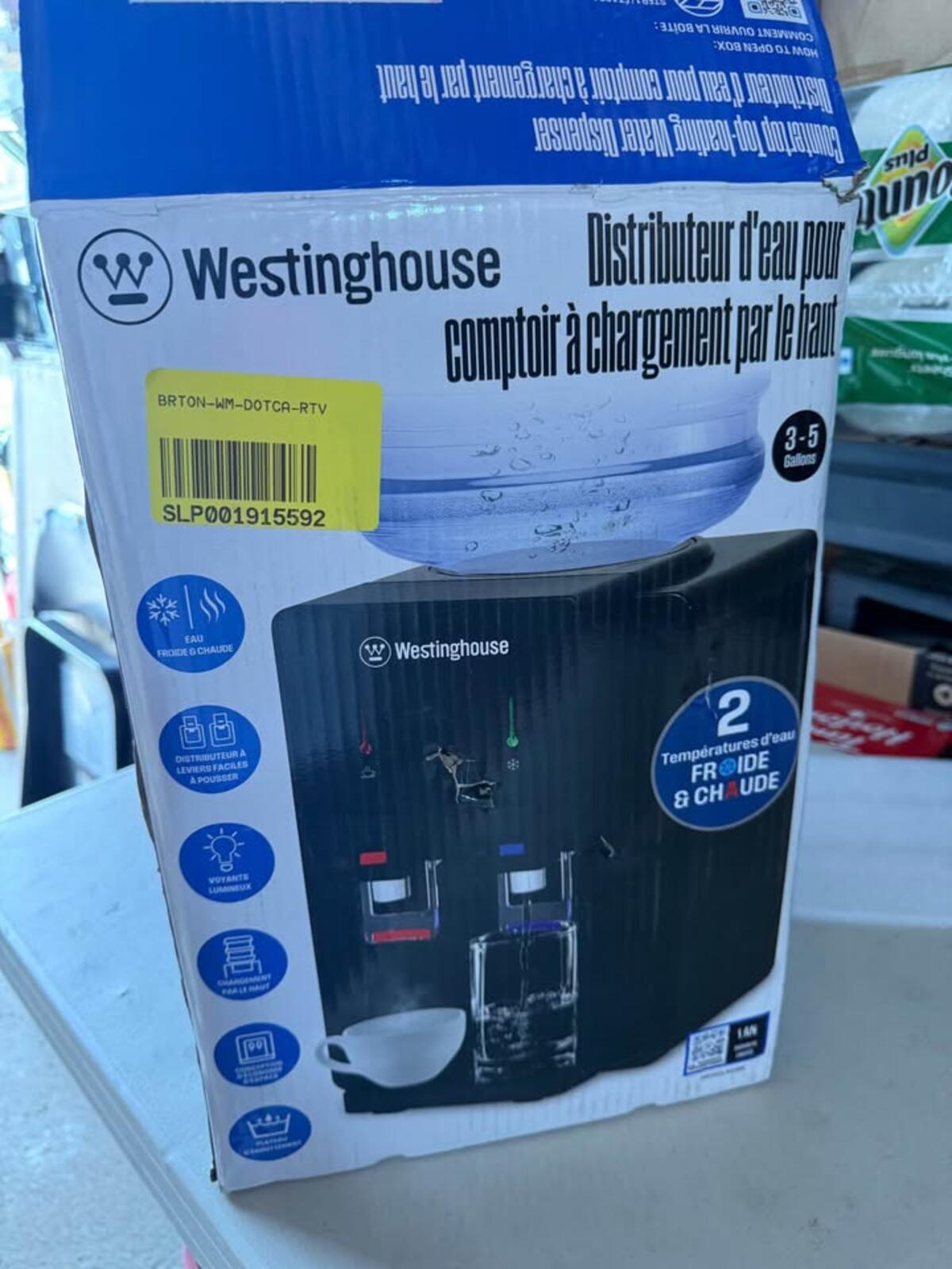 Westinghouse Hot Cold Countertop Water Dispenser