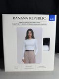 Banana Republic 2-Pack Long Sleeve Rib T-Shirts L Black White