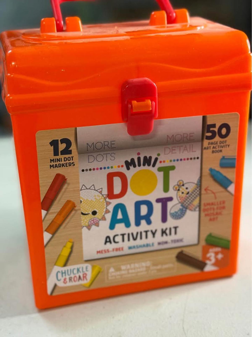 Chuckle & Roar Mini Dot Art Activity Kit 12 Markers 50 Page Book