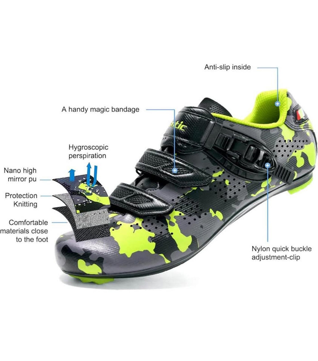 Santic Cycling Shoes Road Bike Shoes Bike Shoes with Buckle