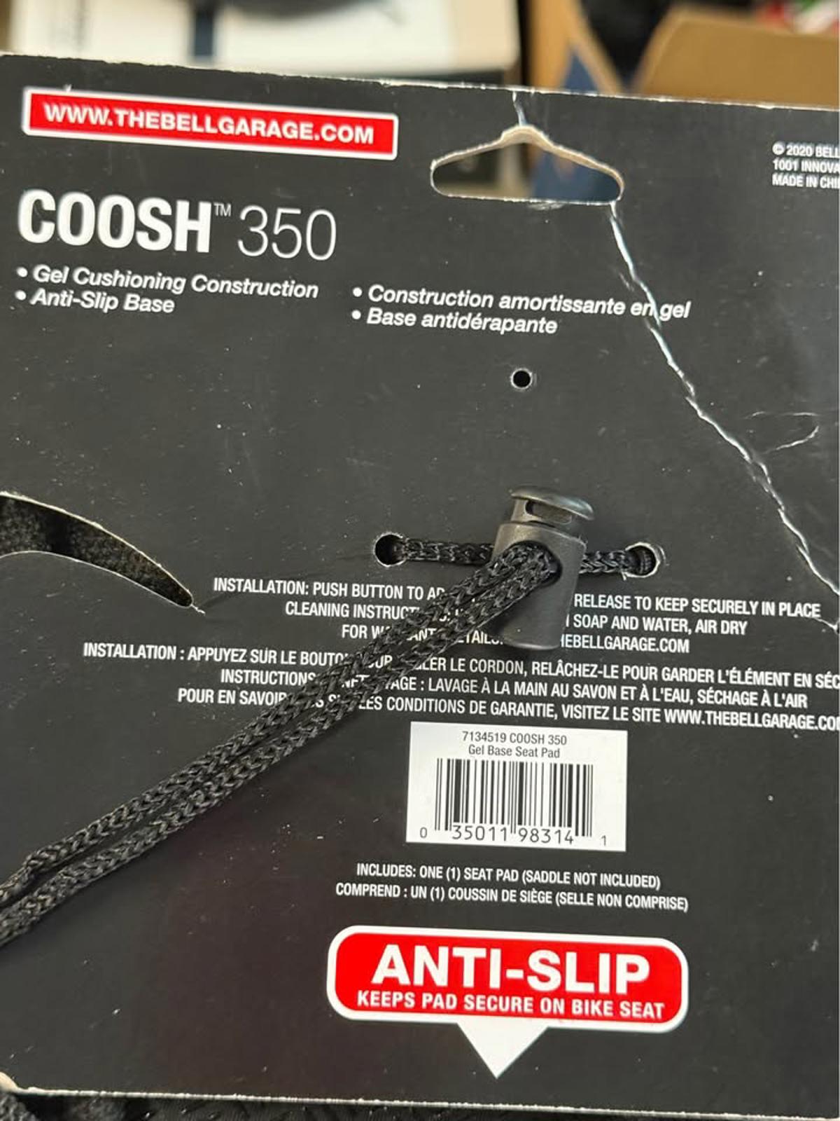 New Bell COOSH 350 Gel Bike Seat Pad