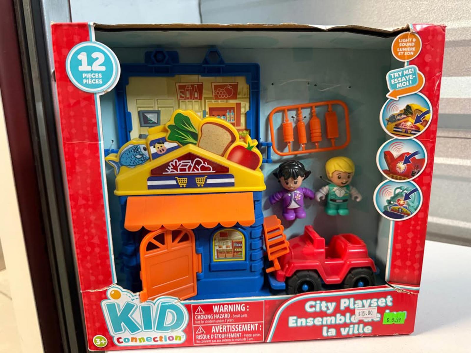 Kid Connection City Supermarket Playset Light & Sound 12 Pcs