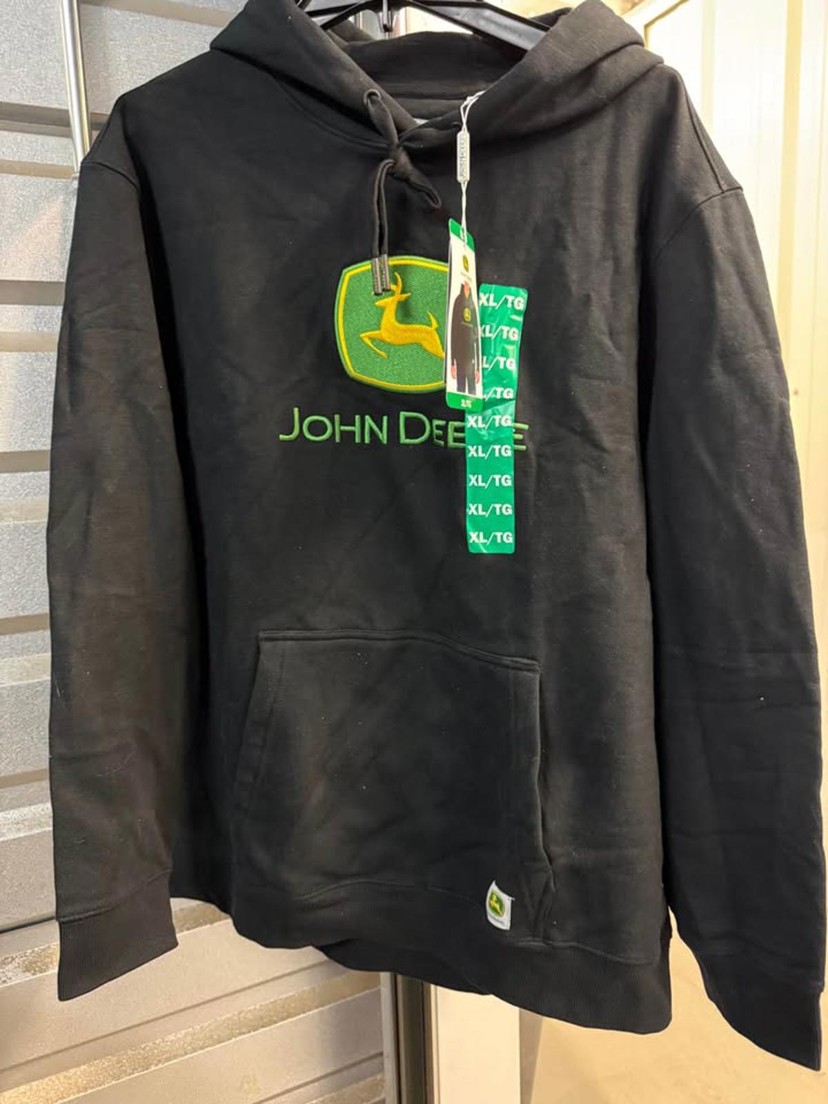 John Deere Black Hoodie XL