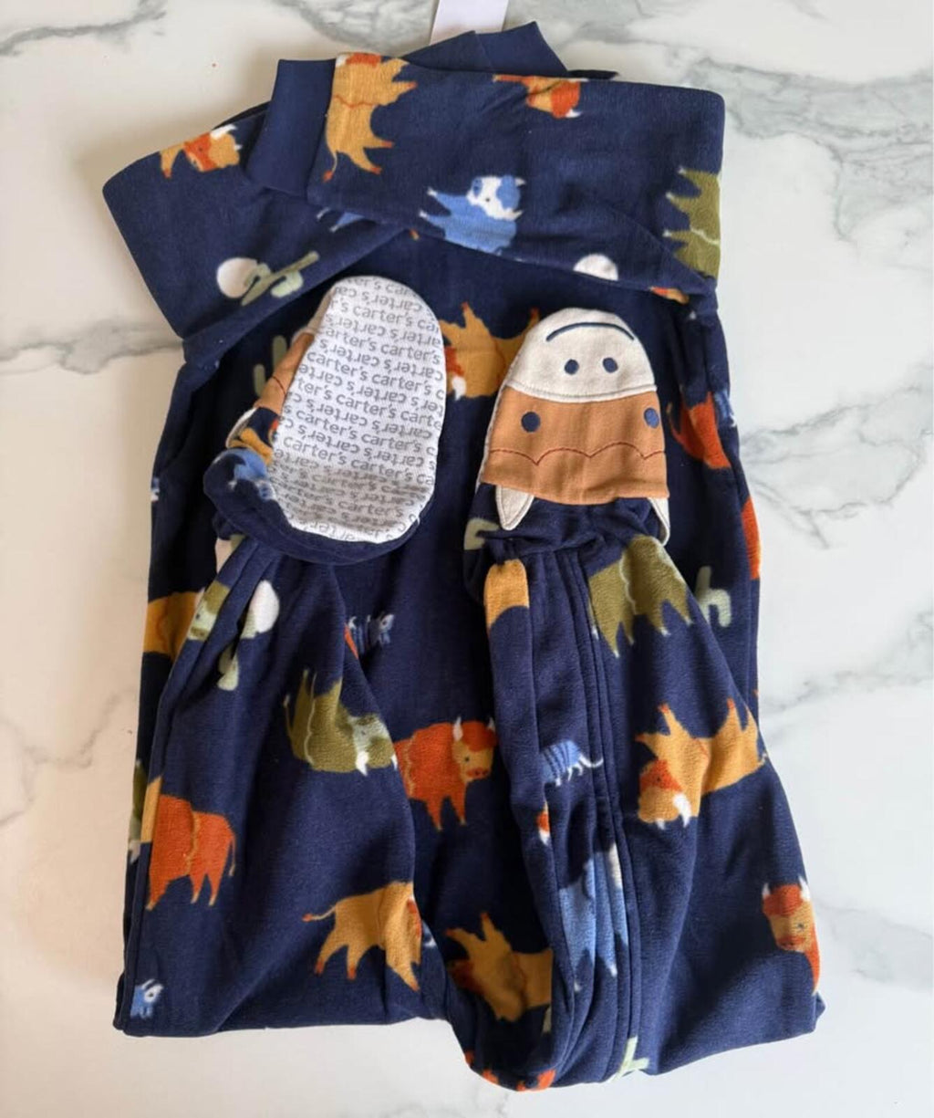 Carter's 3T Footie Pajamas Buffalo Cactus