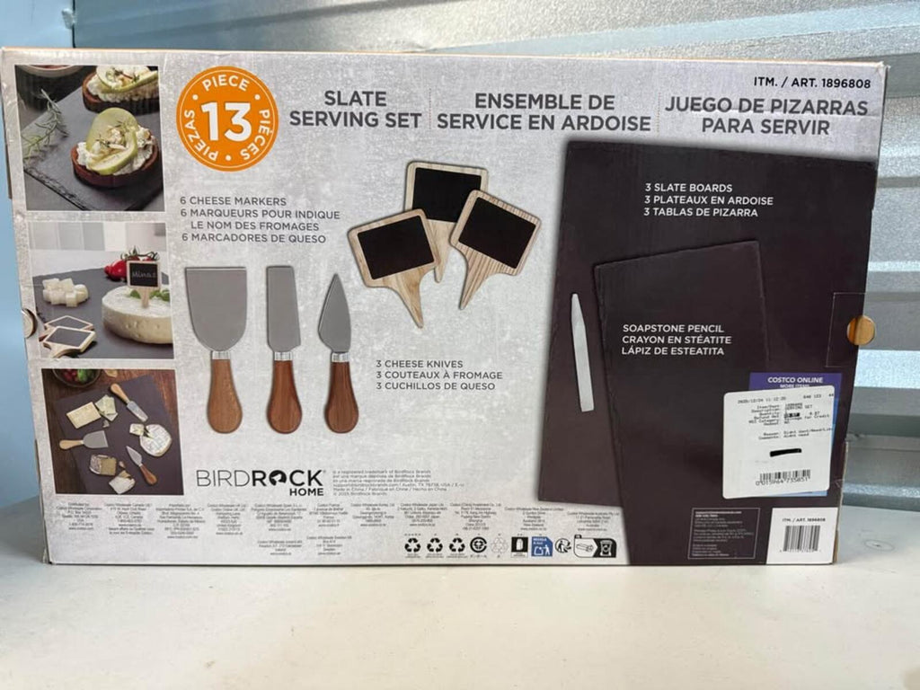 BirdRock Home 13 Piece Slate Serving Set