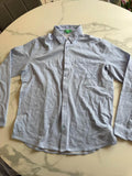 United Colors of Benetton Light Blue Button-Up Shirt L/G