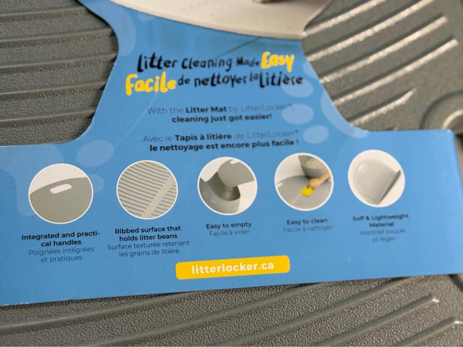 LitterLocker Cat Litter Mat - Easy Clean!