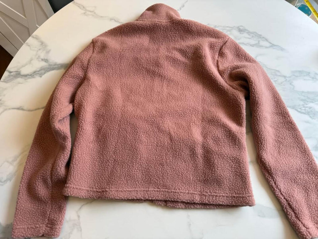 Adidas Pink Sherpa Full Zip Jacket L/G
