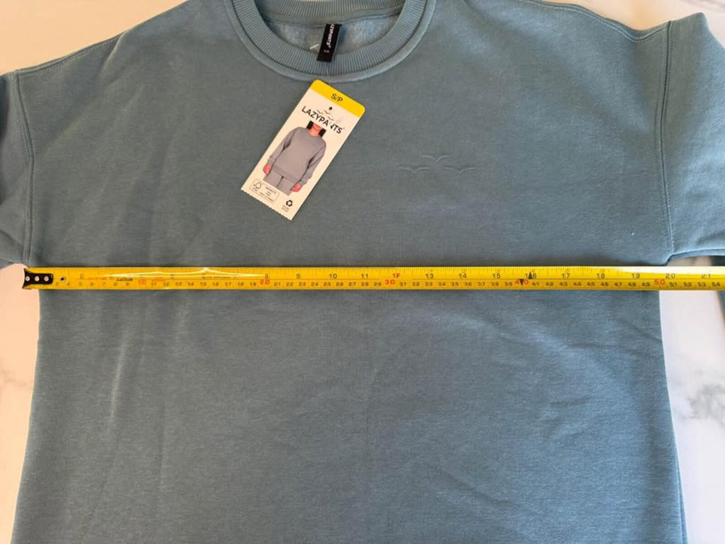 LAZYPANTS blue crewneck sweatshirt S/P new with tags