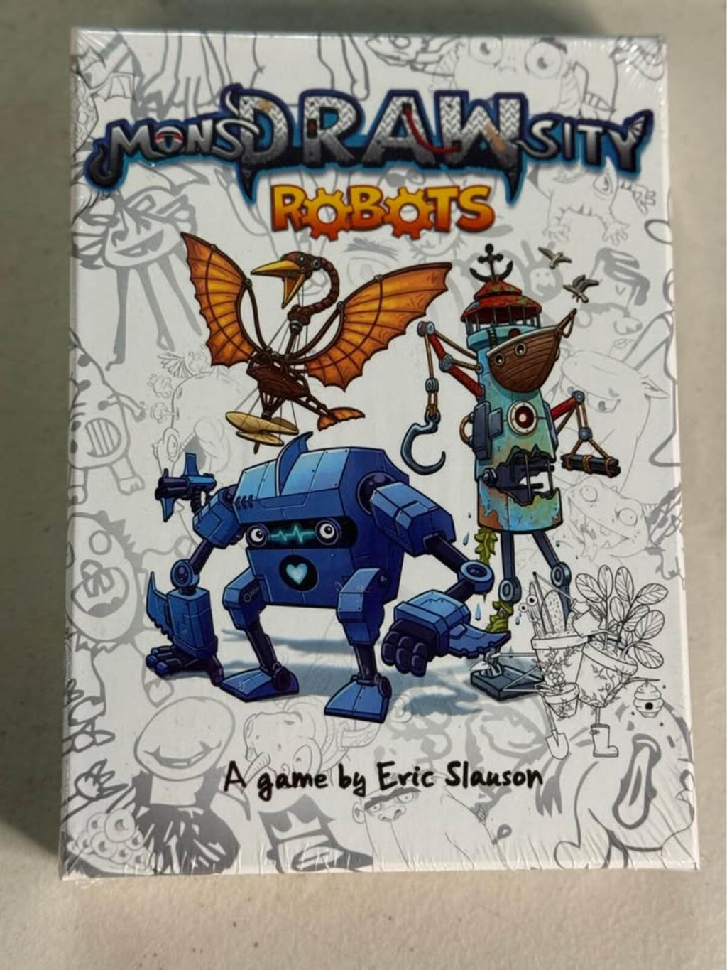 MonsDRAWsity Robots Expansion Board Game New Sealed
