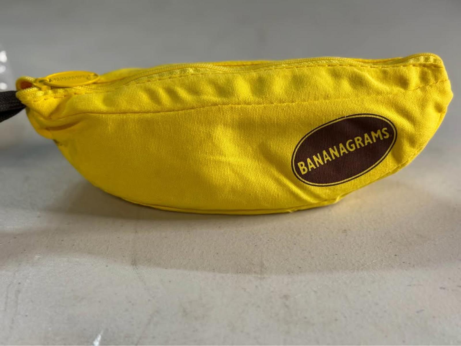 Bananagrams word game travel pouch