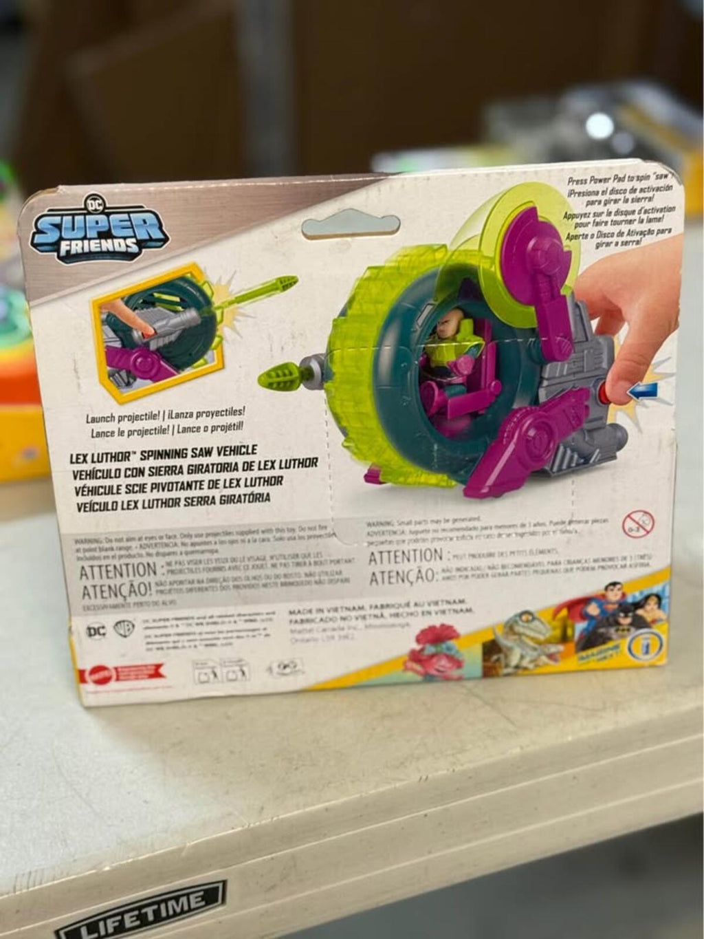 Fisher-Price Imaginext DC Super Friends Lex Luthor Spinning Saw Vehicle