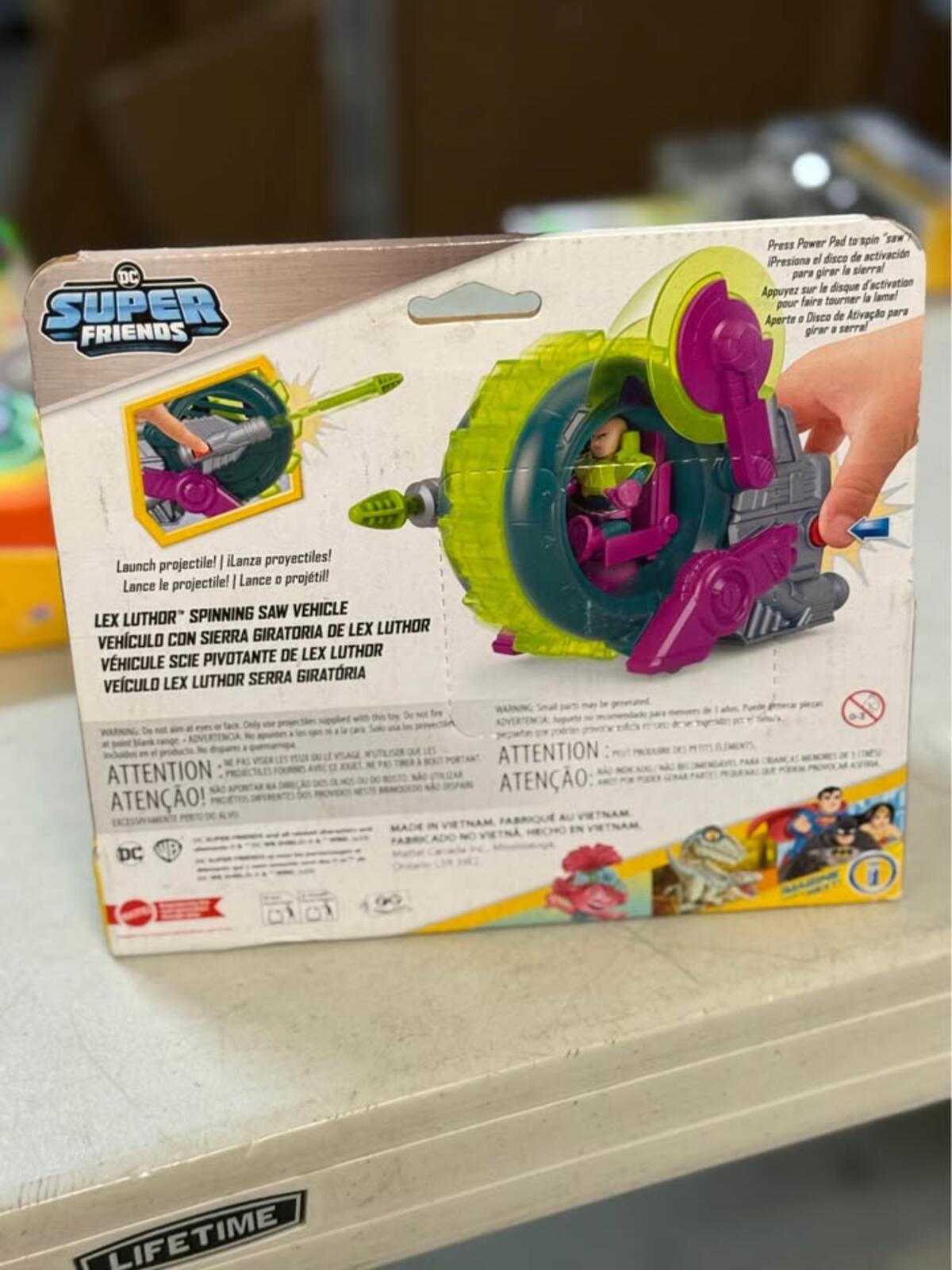Fisher-Price Imaginext DC Super Friends Lex Luthor Spinning Saw Vehicle