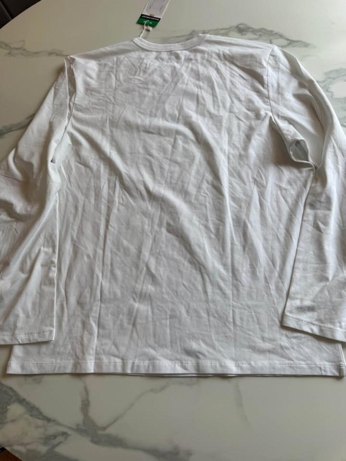 ROUGH DRESS White Long Sleeve T-Shirt XL/TG