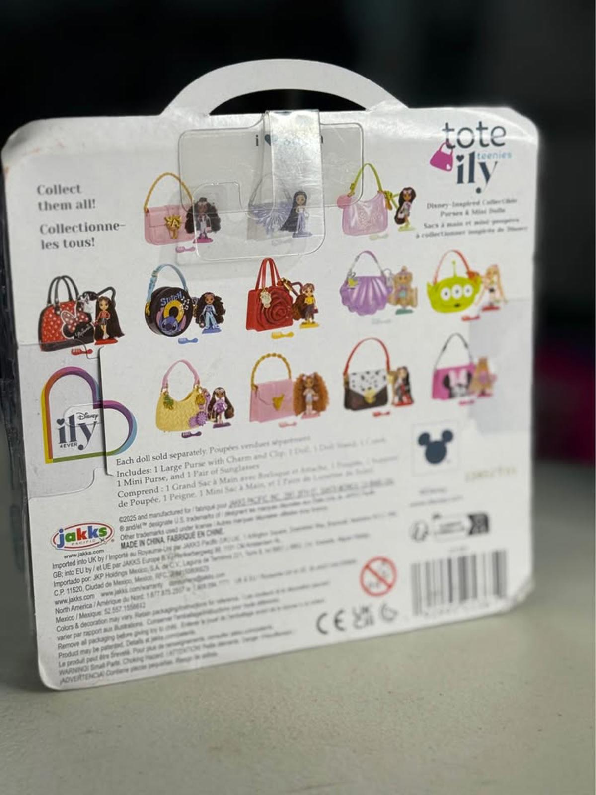 Disney ILY 4EVER Tote Teenies Series 1 i ❤️ Stitch Mini Doll Set