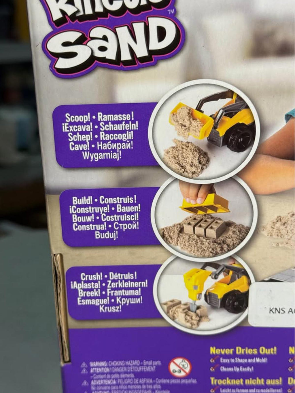 Kinetic Sand Construction Truck Set Dig & Demolish