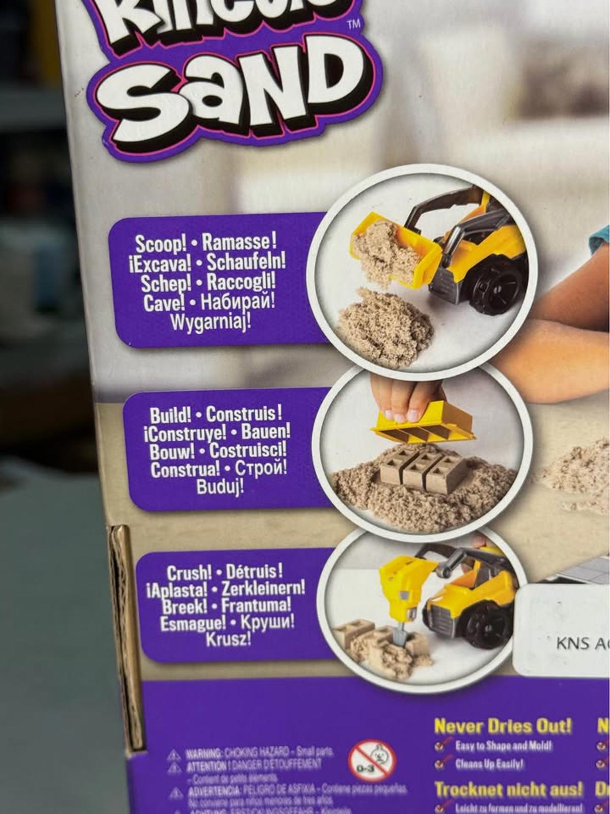 Kinetic Sand Construction Truck Set Dig & Demolish