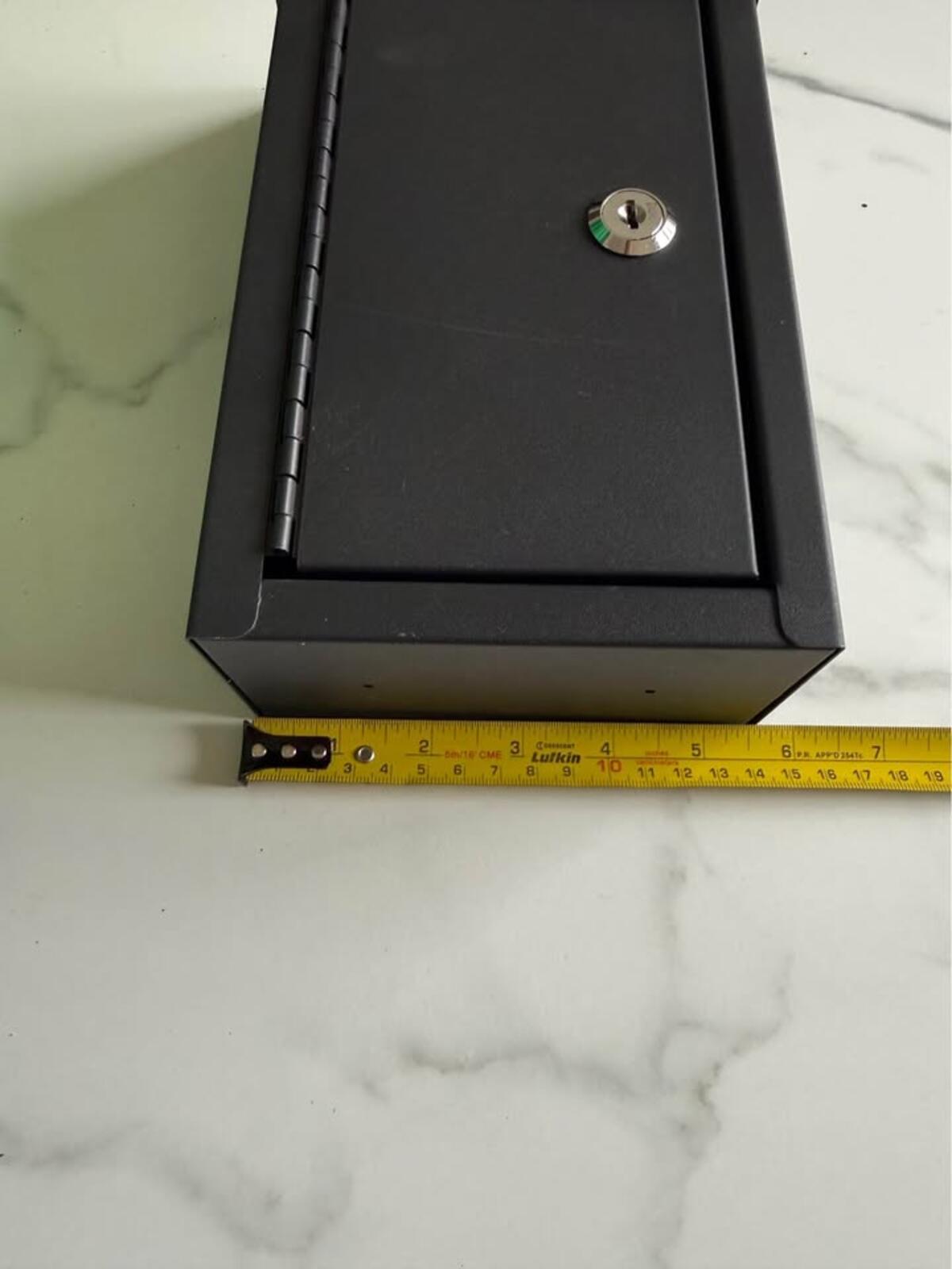 ADIRoffice Black Metal Drop Box