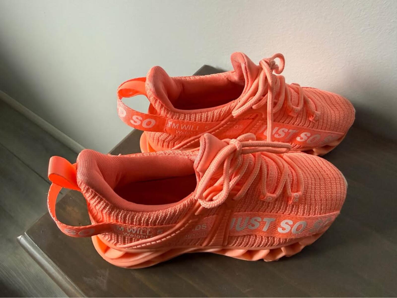 Just So Coral Athletic Shoes- size US13