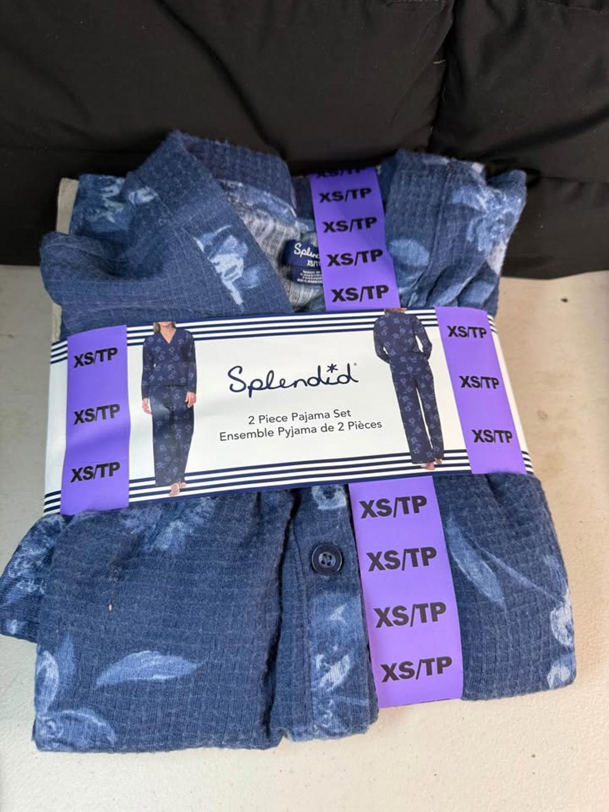Splendid Blue 2 Piece Pajama Set XS